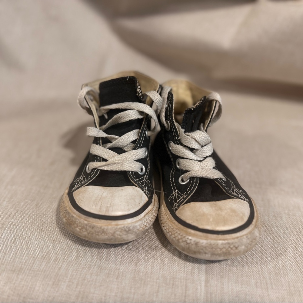 Toddler Black Converse High-Top Sneakers